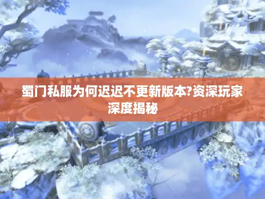 蜀门私服为何迟迟不更新版本?资深玩家深度揭秘