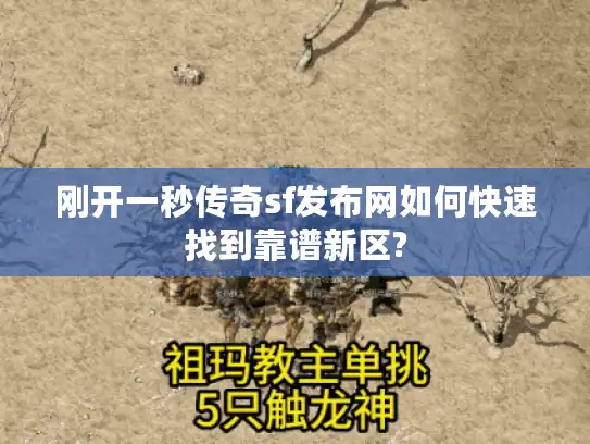 刚开一秒传奇sf发布网如何快速找到靠谱新区?