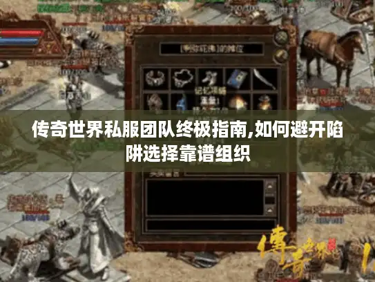 传奇世界私服团队终极指南,如何避开陷阱选择靠谱组织