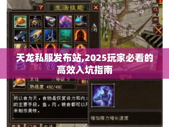 天龙私服发布站,2025玩家必看的高效入坑指南 天龙私服发布站,2025玩家必看的高效入坑指南