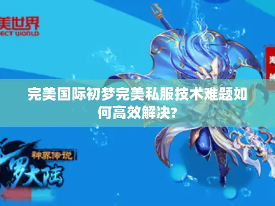 完美国际初梦完美私服技术难题如何高效解决?