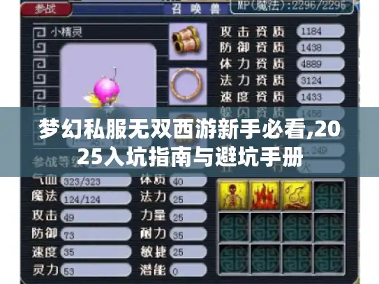 梦幻私服无双西游新手必看,2025入坑指南与避坑手册