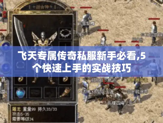 飞天专属传奇私服新手必看,5个快速上手的实战技巧