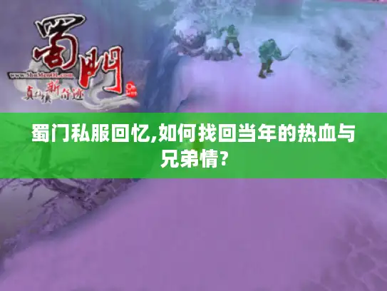 蜀门私服回忆,如何找回当年的热血与兄弟情?