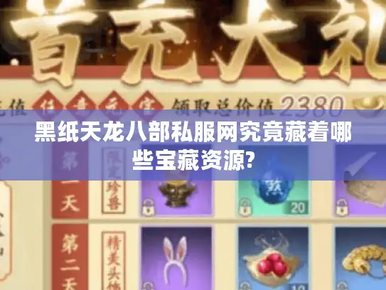 黑纸天龙八部私服网究竟藏着哪些宝藏资源?