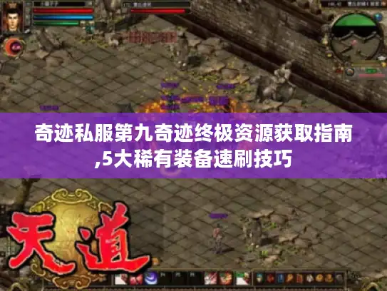 奇迹私服第九奇迹终极资源获取指南,5大稀有装备速刷技巧
