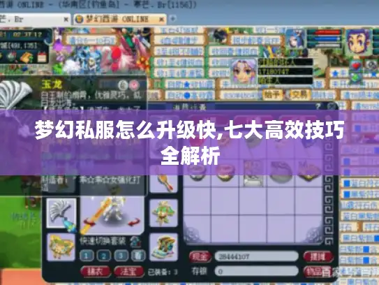 梦幻私服怎么升级快,七大高效技巧全解析