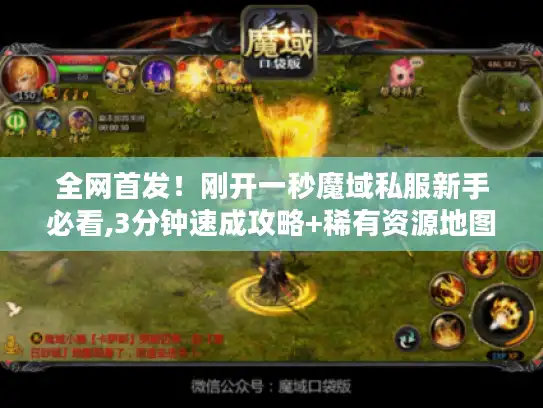 全网首发！刚开一秒魔域私服新手必看,3分钟速成攻略+稀有资源地图
