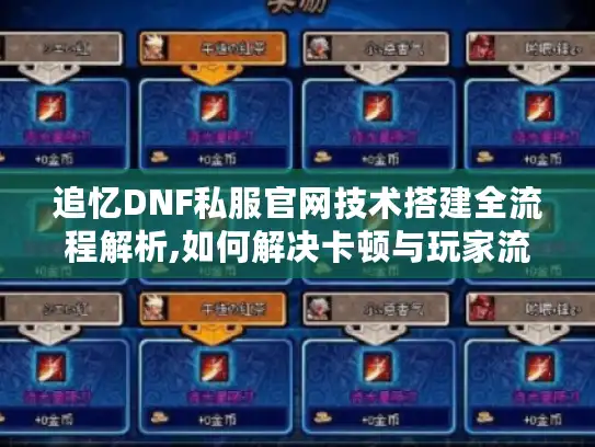 追忆DNF私服官网技术搭建全流程解析,如何解决卡顿与玩家流失?