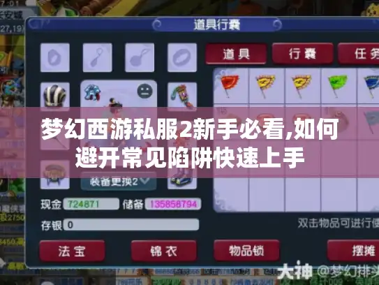 梦幻西游私服2新手必看,如何避开常见陷阱快速上手