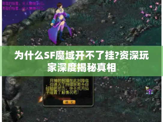 为什么SF魔域开不了挂?资深玩家深度揭秘真相