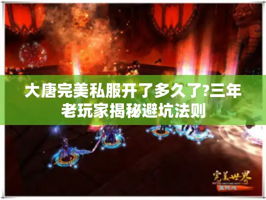 大唐完美私服开了多久了?三年老玩家揭秘避坑法则