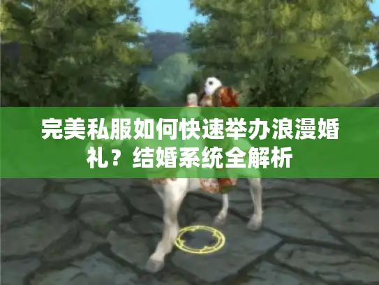 完美私服如何快速举办浪漫婚礼？结婚系统全解析