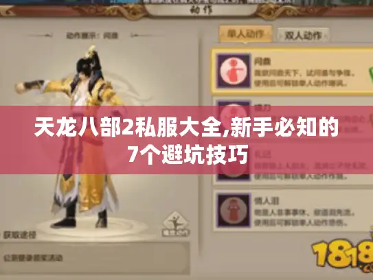 天龙八部2私服大全,新手必知的7个避坑技巧
