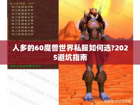 人多的60魔兽世界私服如何选?2025避坑指南