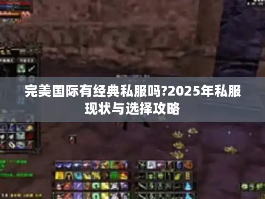 完美国际有经典私服吗?2025年私服现状与选择攻略