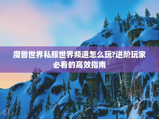 魔兽世界私服世界频道怎么玩?进阶玩家必看的高效指南