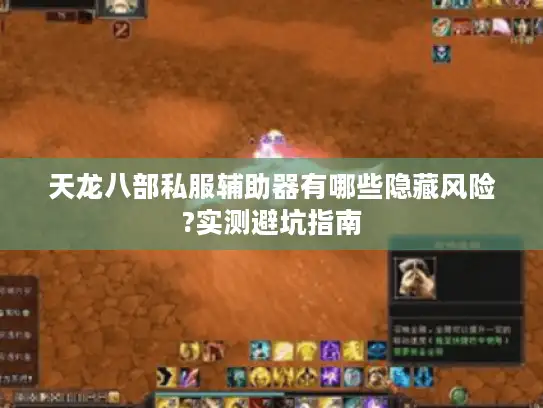 天龙八部私服辅助器有哪些隐藏风险?实测避坑指南