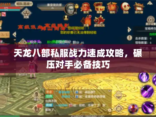 天龙八部私服战力速成攻略,碾压对手必备技巧 天龙八部私服战力速成攻略,碾压对手必备技巧