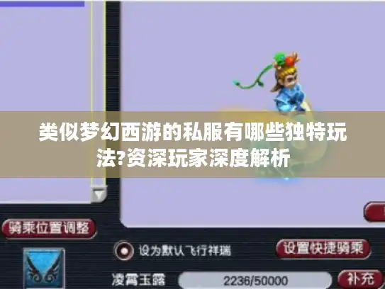 类似梦幻西游的私服有哪些独特玩法?资深玩家深度解析
