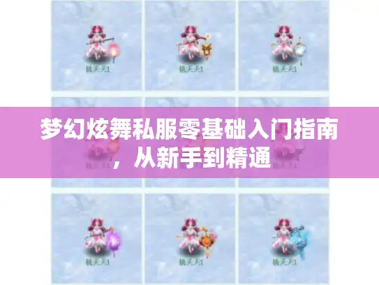 梦幻炫舞私服零基础入门指南,从新手到精通 梦幻炫舞私服零基础入门指南,从新手到精通