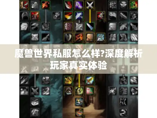 魔兽世界私服怎么样?深度解析玩家真实体验