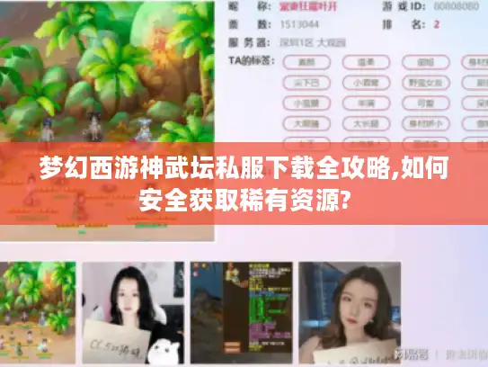 梦幻西游神武坛私服下载全攻略,如何安全获取稀有资源?