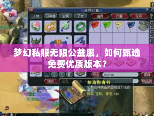 梦幻私服无限公益服，如何甄选免费优质版本？