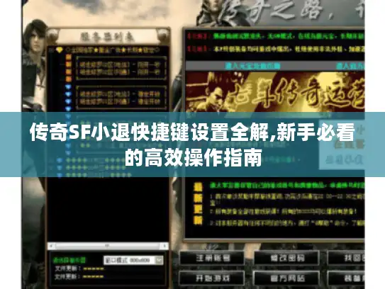 传奇SF小退快捷键设置全解,新手必看的高效操作指南