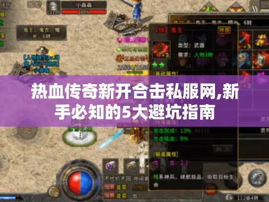 热血传奇新开合击私服网,新手必知的5大避坑指南 热血传奇新开合击私服网,新手必知的5大避坑指南