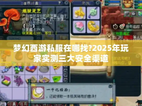 梦幻西游私服在哪找?2025年玩家实测三大安全渠道
