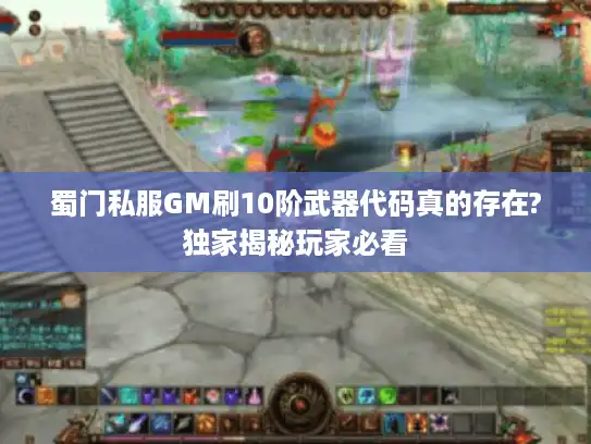 蜀门私服GM刷10阶武器代码真的存在?独家揭秘玩家必看