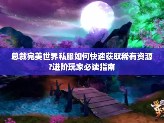 总裁完美世界私服如何快速获取稀有资源?进阶玩家必读指南