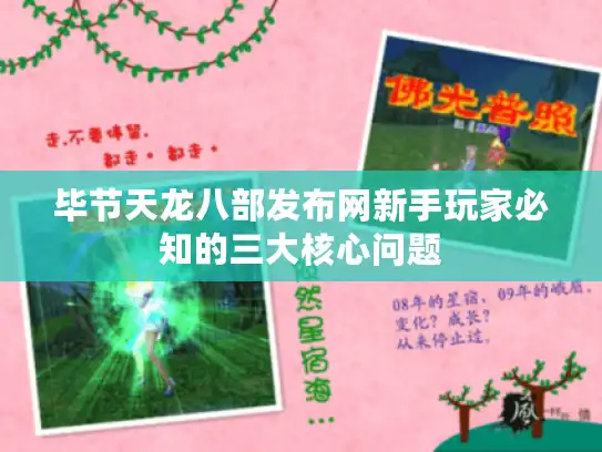 毕节天龙八部发布网新手玩家必知的三大核心问题