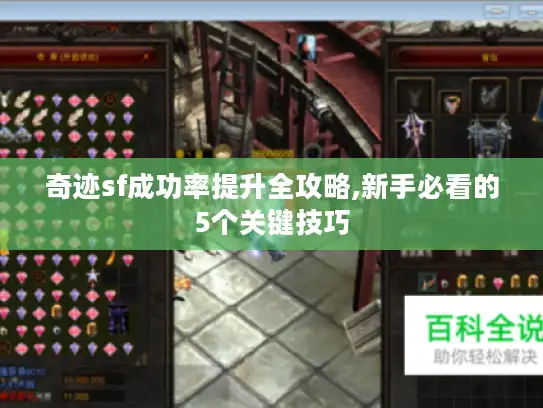 奇迹sf成功率提升全攻略,新手必看的5个关键技巧