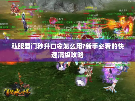 私服蜀门秒升口令怎么用?新手必看的快速满级攻略