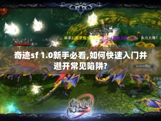 奇迹sf 1.0新手必看,如何快速入门并避开常见陷阱?
