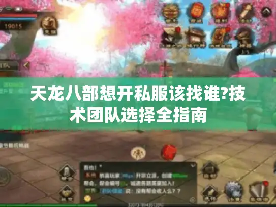 天龙八部想开私服该找谁?技术团队选择全指南