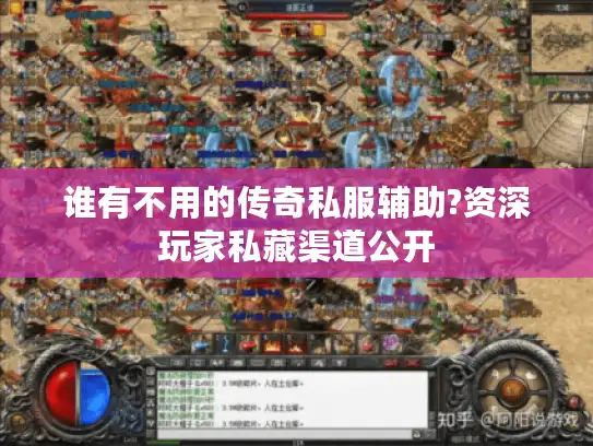 谁有不用的传奇私服辅助?资深玩家私藏渠道公开