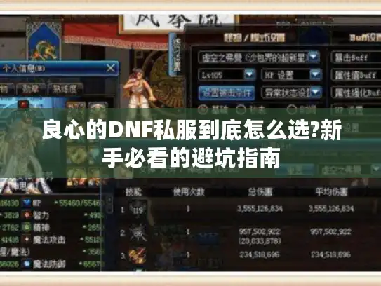 良心的DNF私服到底怎么选?新手必看的避坑指南