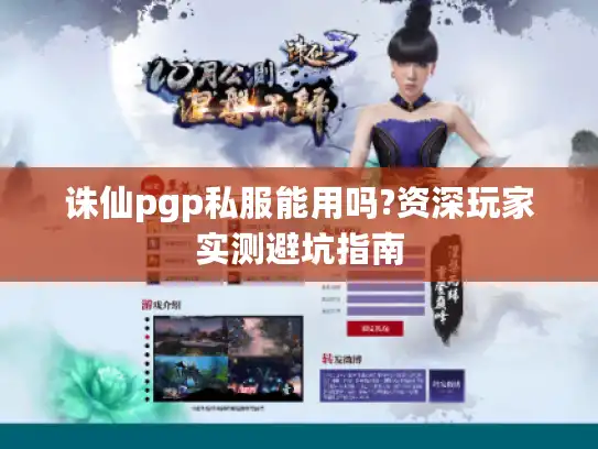诛仙pgp私服能用吗?资深玩家实测避坑指南