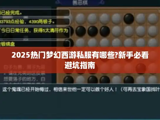 2025热门梦幻西游私服有哪些?新手必看避坑指南