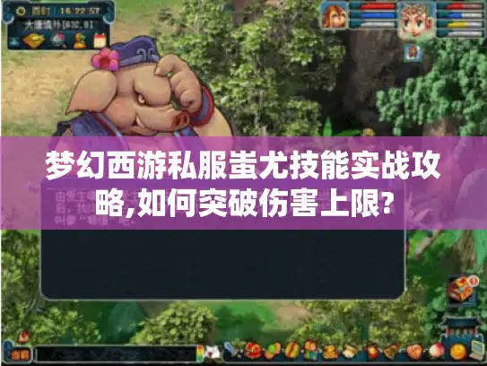 梦幻西游私服蚩尤技能实战攻略,如何突破伤害上限?