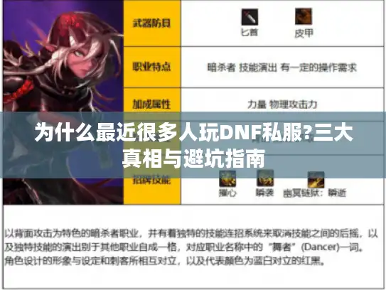 为什么最近很多人玩DNF私服?三大真相与避坑指南