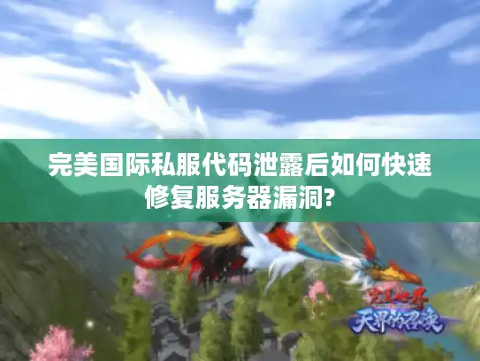 完美国际私服代码泄露后如何快速修复服务器漏洞?