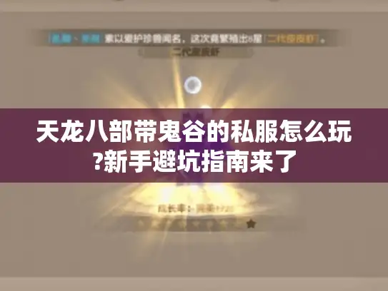 天龙八部带鬼谷的私服怎么玩?新手避坑指南来了
