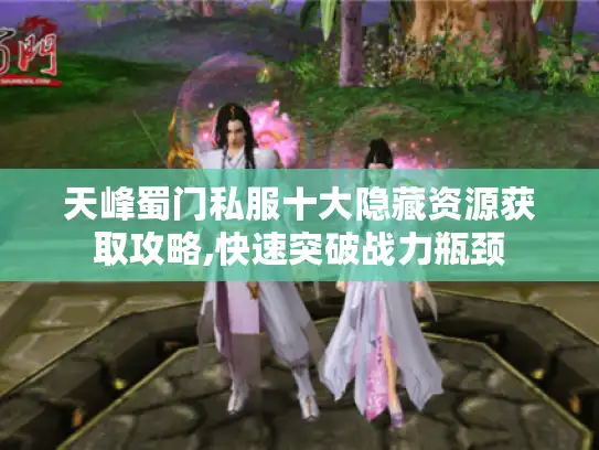 天峰蜀门私服十大隐藏资源获取攻略,快速突破战力瓶颈
