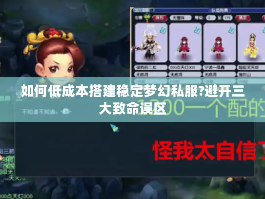 如何低成本搭建稳定梦幻私服?避开三大致命误区