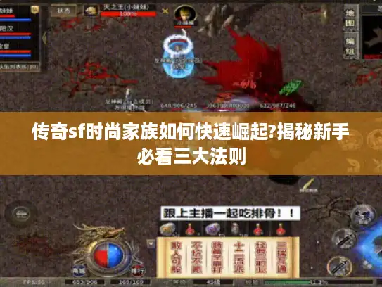 传奇sf时尚家族如何快速崛起?揭秘新手必看三大法则 传奇sf时尚家族如何快速崛起?揭秘新手必看三大法则