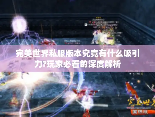 完美世界私服版本究竟有什么吸引力?玩家必看的深度解析